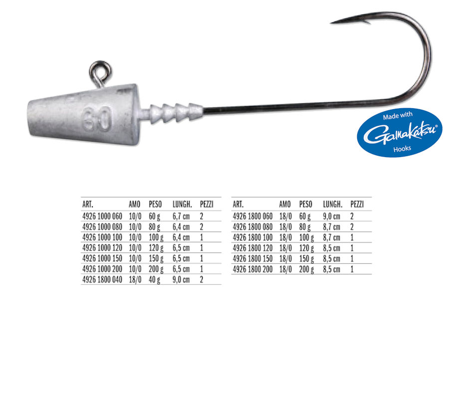 SPRO DARTER JIGHEAD GAMAKATSU FASSA